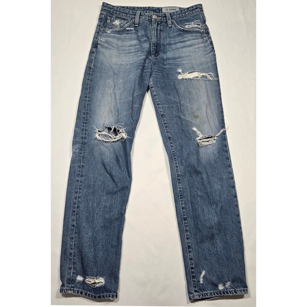 AG Adriano Goldschmied The Phoebe High Rise Jeans 29R USA Made 17Y Thrash Rigid